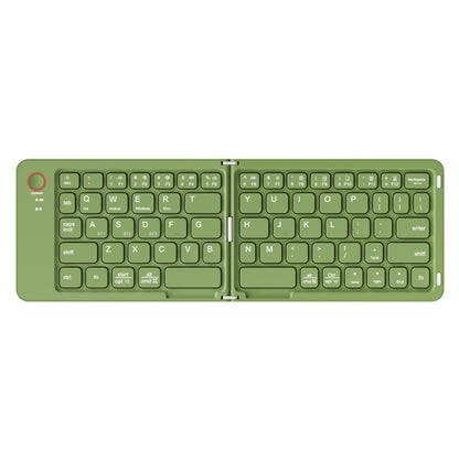 Folding Wireless Keyboard KLZO B023 Dual-Fold Magnetic – Slim Portable Bluetooth Keyboard, Ultra-Long Battery Life, Multi-Device Compatible for iPhone, iPad, Android, Windows, Mac | White, Green, Black