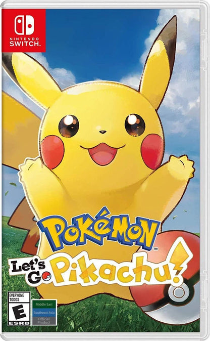 Pokemon Let's Go Pikachu Nintendo Switch Game – US/AS English Edition, Kanto Region Adventure with Motion Catching, 2-Player Co-op & Pokemon GO Connectivity, Great Gift for Kids & Pokemon Fans