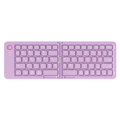 Folding Wireless Keyboard KLZO B023 Dual-Fold Magnetic – Slim Portable Bluetooth Keyboard, Ultra-Long Battery Life, Multi-Device Compatible for iPhone, iPad, Android, Windows, Mac | White, Green, Black