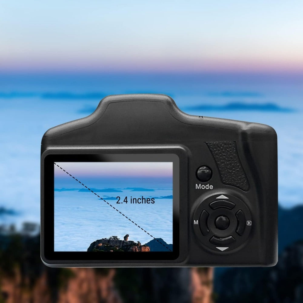 Compact Vlog Camera 1080P FHD – MARVUE Digital Camera with 2.4-Inch LCD Screen, Long-Lasting Battery, 16x Digital Zoom, 9.88mm Wide-Angle Lens, Durable Design for Travel, Everyday Use & Gift
