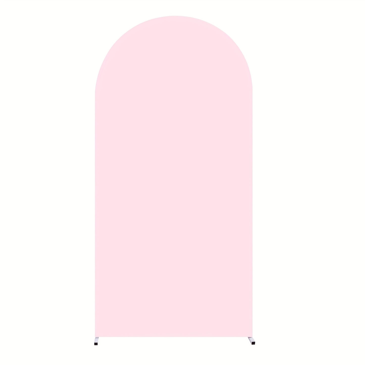 Wedding Arch Cover 6ft Polyester Fitted Round Top Backdrop Cover, Wrinkle-Free Machine Washable, for Wedding Ceremony Birthday Party Gender Reveal Banquet Decoration, 9 Colors Available