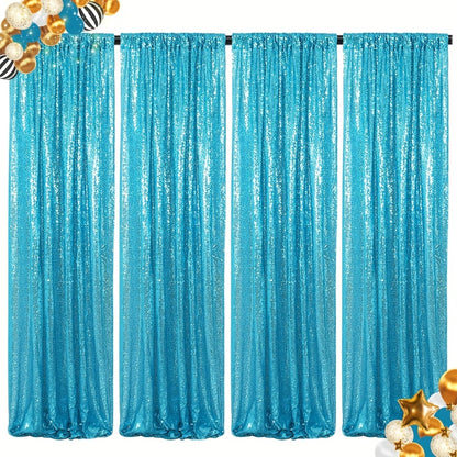 Sequin Backdrop Curtains 2FTx8FT Glitter Photography Background Panels for Party Wedding Birthday Stage Decoration Gold Yellow Shimmer Curtain Set 4 6 10 Panels Available