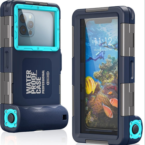 Scuba Diving Phone Case 33ft IP68 Waterproof for iPhone 16 15 14 13 12 11 Pro Max XR XS Samsung S24 S23 S22 – Underwater Photo Video Snorkeling Universal Dive Cover