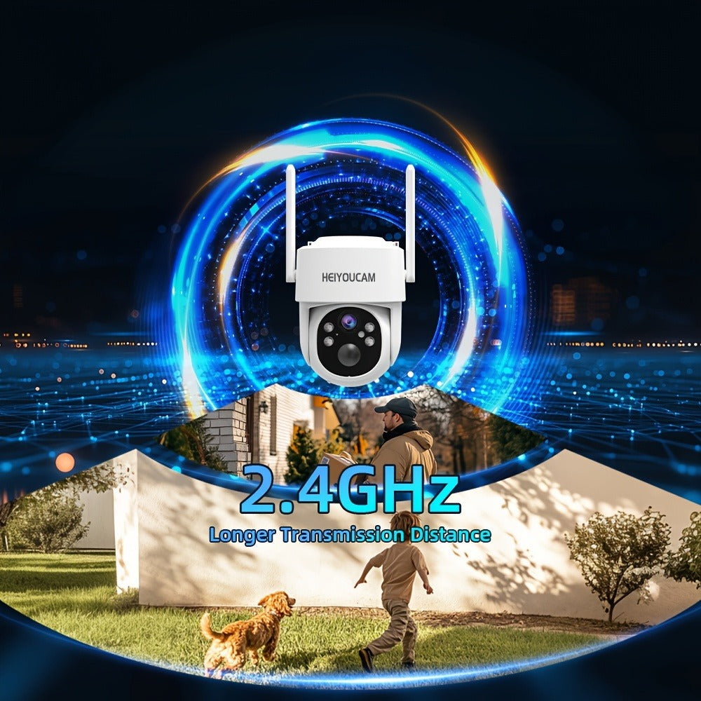 360° Solar PTZ Outdoor Security Camera 3MP, AI Human Auto-Tracking, Smart Siren Alarm, Spotlight Color Night Vision, Two-Way Audio, Weatherproof WiFi – Wire-Free Solar CCTV with Active Deterrent
