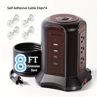 Wood Grain (Clear Cable Clips*4)