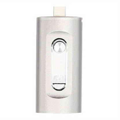 4-in-1 USB 3.0 Flash Drive 128GB 256GB for iPhone, Android, USB-C & PC – Ultra-Fast Data Transfer Thumb Drive Photo Stick Memory Stick with Lightning, Type-C, USB-A & Micro USB Ports
