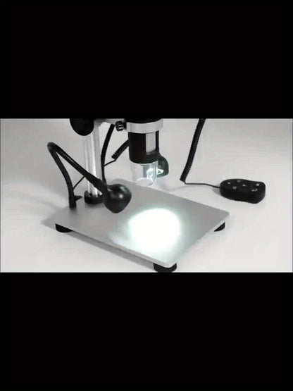 DM9 7-Inch LCD Digital Microscope 1200X 1080P 12MP | 10 Adjustable LED Lights, Super Precise Focus Welding & Coin Microscope for Adults, PC Compatible, STEM Science Gift for Men