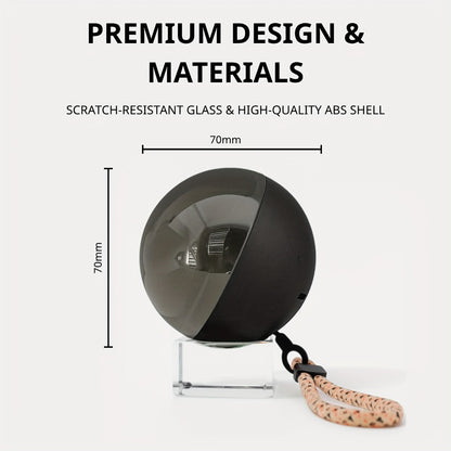 Crystal Ball Video Player Gift 2.7 Inch LED Light-Up Digital Sphere - Upload Your Own Videos & Photos, Personalized Keepsake for Anniversary Birthday Wedding Valentine Christmas, 3 Colors