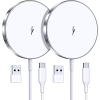 Silver magnetic charger