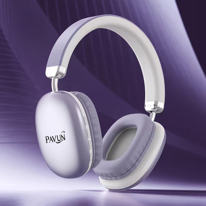 WH35MAX Noise Cancelling Wireless Headset HiFi Deep Bass Built-in HD Mic Comfortable Over-Ear Stereo for Travel Office Laptop Phone Christmas Gift Black Purple Silver