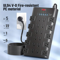 5ft(2m)-Black