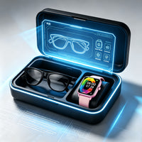 Pink Smartwatch + Smart Glasses