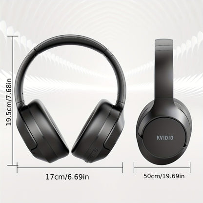 70H Hybrid ANC Over-Ear Headphones Wireless with Mic – Dual Device Connection 40mm Hi-Res Deep Bass Foldable Lightweight Type-C for Home Office Travel Black