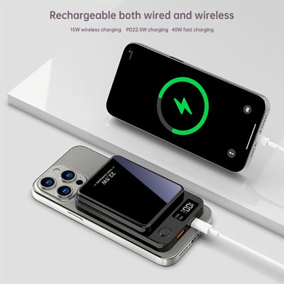 15W Magnetic Wireless Power Bank 5000 10000 15000mAh – 30W PD Fast Charging, MagSafe Compatible Battery Pack for iPhone 17 16 15 14 13 12 Pro Max Mini, Wired Charging for Android Samsung