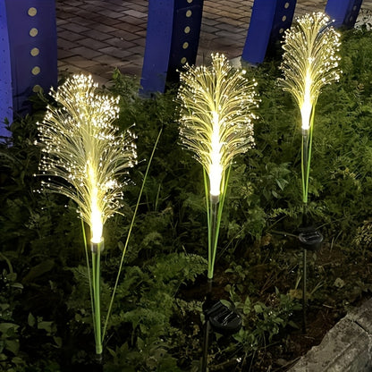 Solar Garden Stake Lights Golden Grass Design - Outdoor Decorative Solar Powered Ambient Landscape Lights Nickel Battery for Yard Patio Balcony Lawn Pathway Flower Bed Decoration 1 or 2 Pack
