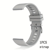 Silvery Silicone Strap