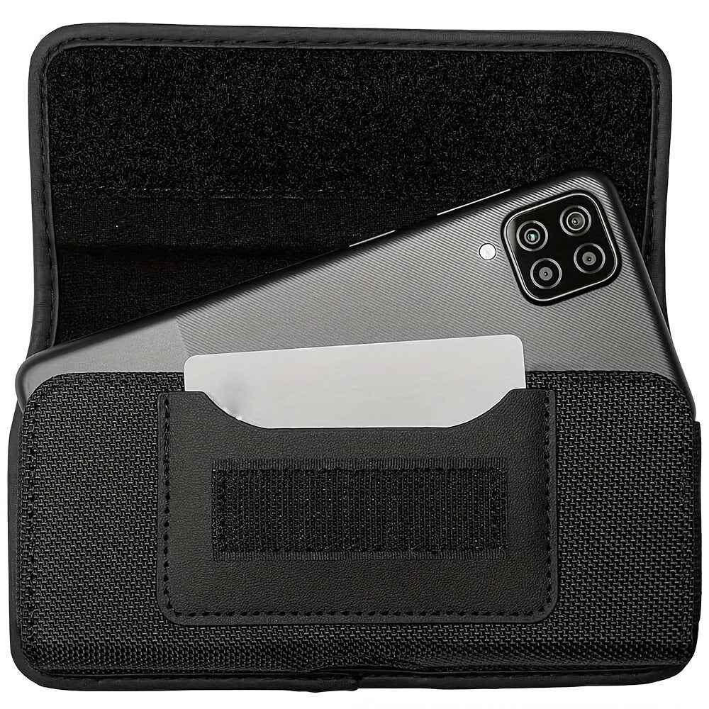 Heavy Duty iPhone Belt Clip Holster Case with Card Holder Rotating Clip Secure Snap Closure Durable Pouch for iPhone 17 Pro Max 17 Pro 17 Air 16E Plus Series – Men Outdoor Work Carry