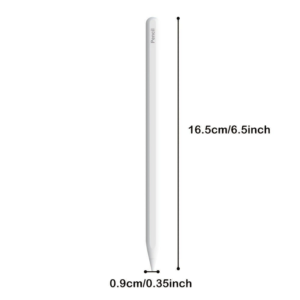 iPad Stylus Pencil 2nd Generation Magnetic Wireless Charging Palm Rejection Tilt Sensitivity Compatible with iPad Pro 11 12.9 2018-2024 iPad Air 3-6 iPad Mini 5-7 iPad 6th-10th Gen Includes 3 Tips – White