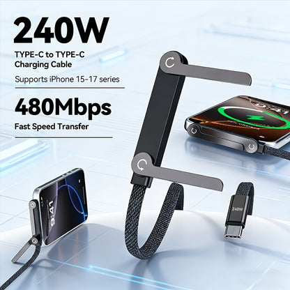 USB-C to USB-C Fast Charging Cable & Adapter – Compatible with iPhone 15 16 17 Pro Max, Samsung Galaxy S24 S23, Xiaomi & All Type-C Devices | High-Speed Data Transfer Charging Cord