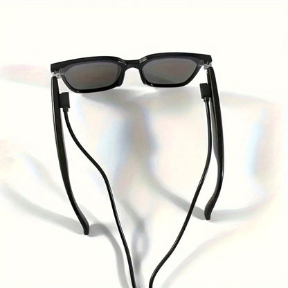 Anti-Blue Light Smart Audio Glasses Bluetooth 5.3 HiFi Open-Ear Wireless Calls Music Anti-UV Lens Noise Cancellation Rechargeable Unisex Outdoor Sports Wearable Tech Birthday Christmas Halloween Gift