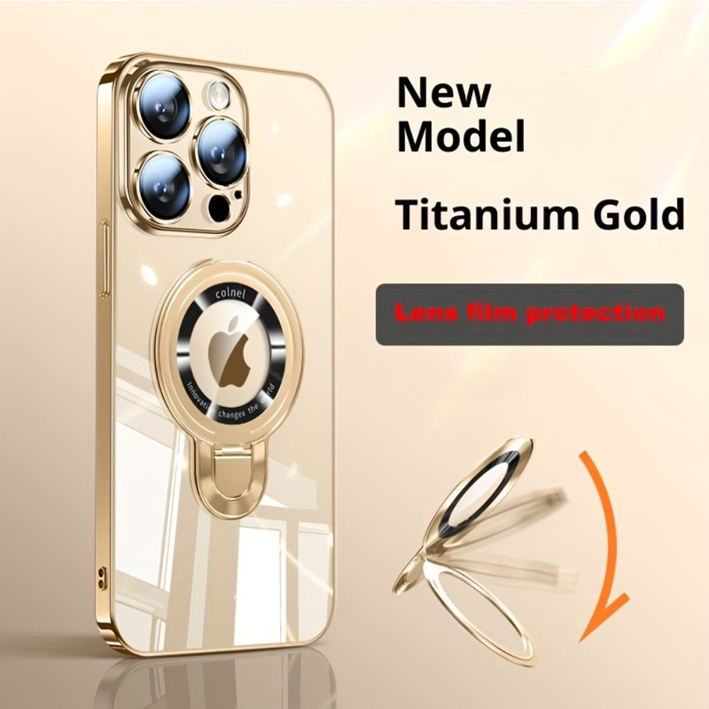 Magnetic U-Stand iPhone Case 2-Piece Set Drop Protection Streamlined Design for iPhone 17 Pro Max 17 Pro 17 Air 17 16 Pro Max 16 Pro 16 Plus 16 15 Pro Max 15 Pro 15 Plus 15 14 Pro Max 14 Pro 14 Plus 14 13 Pro Max 13 Pro 13 12 Pro Max 12 Pro 12
