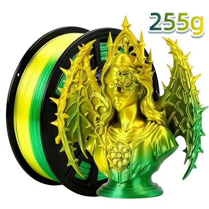 Dual Color Two-Tone PLA Filament 1.75mm 250g 9 Color Options High Precision ±0.02mm Vacuum Packed Gradient Effect Beginner Friendly Wide FDM Compatibility