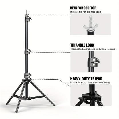 10x20ft Backdrop Stand Kit – BEIYANG Adjustable Iron Background Support System with Carrying Bag & Clamps for Photography Studio, Video, Birthday Parties & Trade Show Display