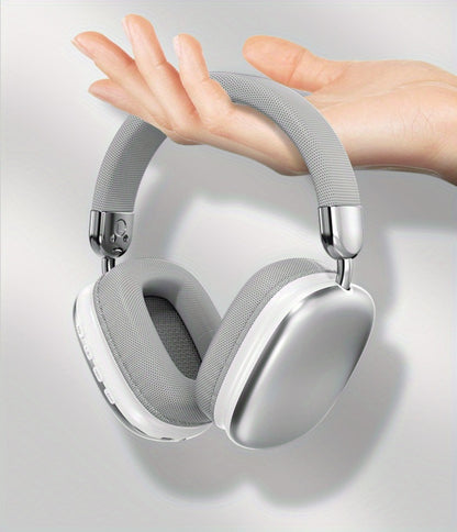 Rotatable Over-Ear Wireless Headphones Bluetooth 5.4 800mAh Large Battery Noise Reduction High Sound Quality Closed-Back Cushioned Headset for Sports Gaming Walking iOS Android Computer