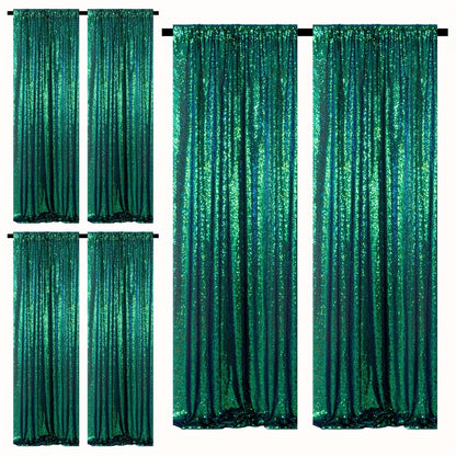 Sequin Backdrop Curtains 2FTx8FT Glitter Photography Background Panels for Party Wedding Birthday Stage Decoration Gold Yellow Shimmer Curtain Set 4 6 10 Panels Available