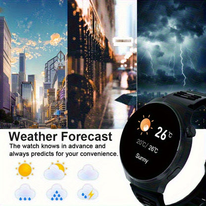Alarm Smartwatch with Silicone Strap – Wireless Calling, Pedometer, Calorie Tracker, Music Playback, Remote Camera & Multi-Sport Modes – Unisex Men & Women Silver Black