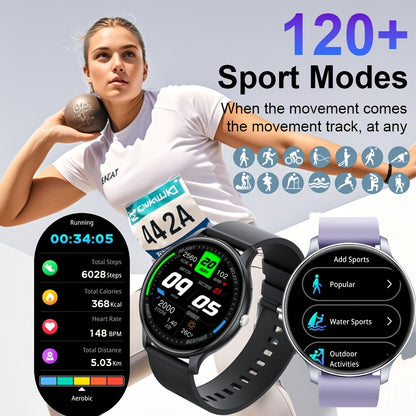 IP68 Waterproof Fitness Tracker Smartwatch, SIM-Free Wireless Calling, Music Control, Step Counter Pedometer & Distance Meter, 100+ Sport Modes, Heart Rate SpO2 Sleep Tracker, Rechargeable Battery – Android & iPhone Compatible