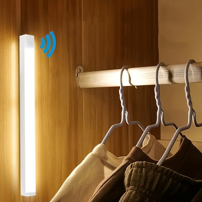 Motion Sensor LED Night Lights 6 Pack USB Rechargeable Magnetic – Smart Indoor Cabinet Lights Stair Lighting Strip Detachable Wireless Under Cabinet Light 3.94 7.87 11.81 Inch