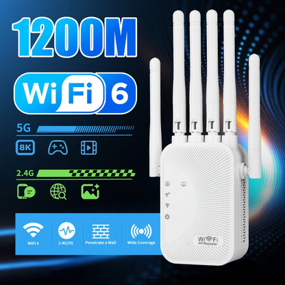 CP3600 WiFi Repeater Signal Booster 2.4GHz Wide Coverage, One-Button WPS Setup, Flexible Antenna Rotation, Adjustable Signal Strength, CISA Certified, Enhanced Stability for Home Office Apartment