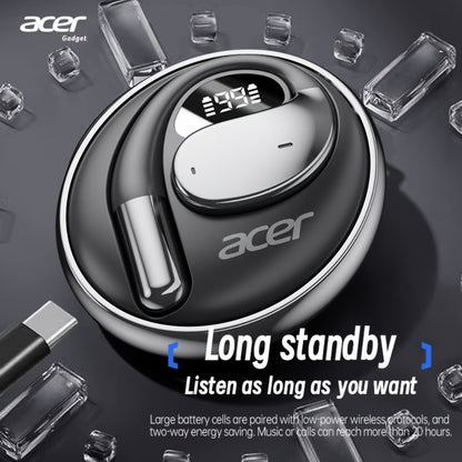Acer TWS Wireless Earbuds Hook Design Low Latency Gaming 2025 New – HiFi Deep Bass Noise Reduction Ultra-Long Battery Touch Control Lightweight for Sports Running Daily Use