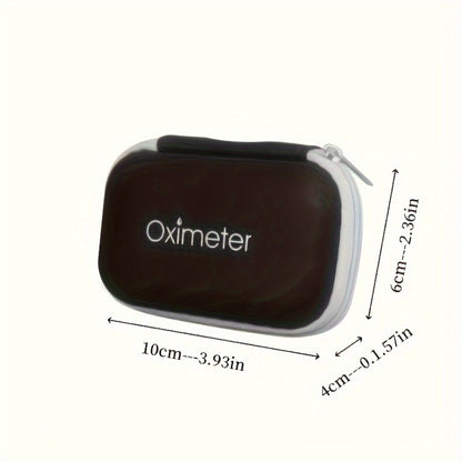 Fingertip Oximeter Case with Cleaning Rod – Hard Shell Dustproof Shockproof Travel Pouch for Pulse SpO2 Blood Oxygen Monitor | Portable Storage Bag