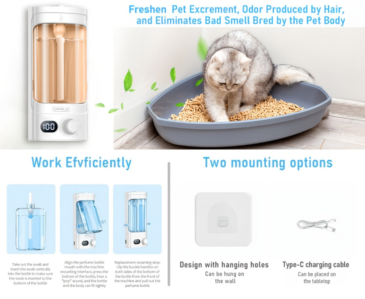 300ml Essential Oil Diffuser 100-Level Mist Control USB Rechargeable – Ultrasonic Soundwave, Auto Shut-Off, Whisper-Quiet Aromatherapy Diffuser for Home Office Bedroom Pet Room, Bundle with Essential Oils