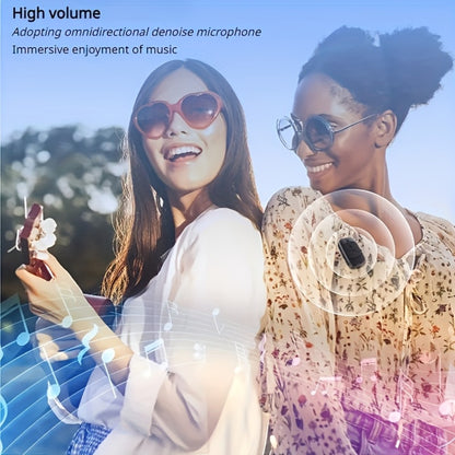 Wearable Bluetooth Speaker with Magnetic Clip, IPX5 Waterproof Mini Wireless Speaker with Mic, 18-Hour Battery, Dustproof Portable Speaker for Workouts, Travel, Hiking, Live Music & Hands-Free Calls