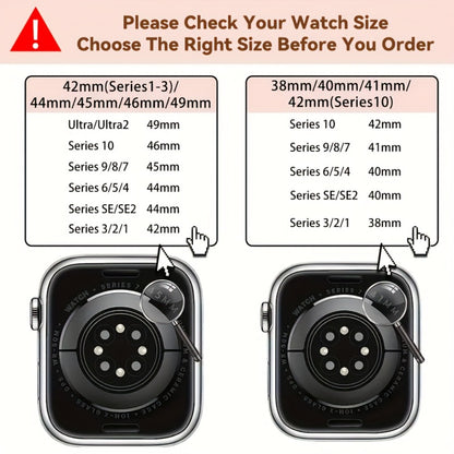 Stainless Steel Resin Apple Watch Band for Women – Gradient Brown & Rainbow Color Fashion Strap Compatible with Apple Watch Series 1–11 SE Ultra Ultra 2 38 40 41 42 44 45 46 49mm