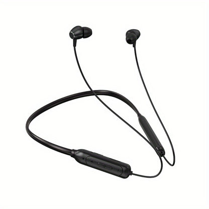 Neckband Magnetic Wireless Earbuds 20H Playtime 230mAh In-Ear Noise Canceling Sports Headphones with Mic Pluggable Memory Card Long Standby for Running Gym Workout Travel