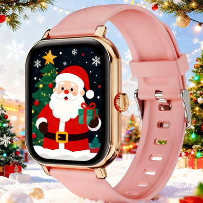 Large Screen Smart Watch with HD Voice Calling, Unisex Bluetooth Smartwatch, Message Reminder, Multiple Sport Modes, Heart Rate Sleep Tracker, Compatible with iPhone & Android – Outdoor Daily Wear Gift Watch 8 Colors