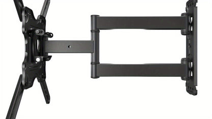 Heavy Duty TV Wall Mount 26-60 Inch Full Motion – Stainless Steel Swivel Tilt Extension Arm, VESA 400x400mm, Holds 77 lbs, Universal Fit for Samsung LG Sony TCL Vizio Hisense, Black