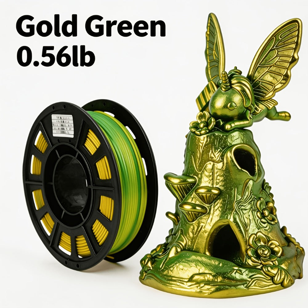 Gradient Rainbow PLA Filament 1.75mm 32 Colors – Shiny Multicolor Fast Color-Changing 250g Spool for FDM 3D Printers | Compatible with Creality Ender 3 Bambu Lab Prusa Anycubic | 3D Printing Filament