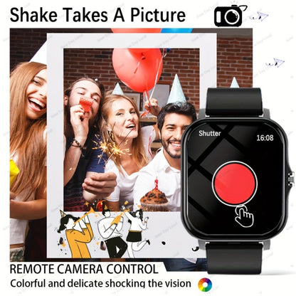 GPS Smartwatch 1.83 Inch Full Touch Screen Fitness Tracker with Calling Navigation Multi-Sport Modes Remote Camera Music Player USB Rechargeable Dual TPU Straps Men Women Android iPhone – Silver Black Pink