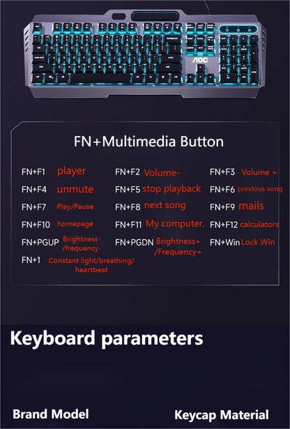 LED Backlit Wired Gaming Keyboard 104 Keys Full Size – Quiet Ergonomic Design, Adjustable Volume Knob, USB Powered, Compatible with Desktop and Laptop Computers, Office and Home Use
