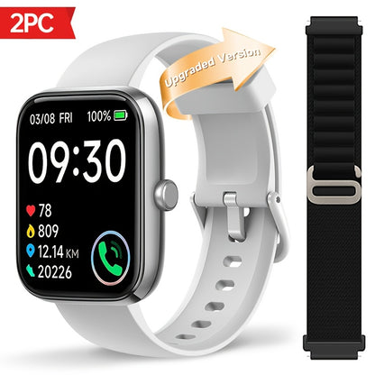 Fitness Tracker Smartwatch with Alexa Built-in FAWEIO 1.95" Large Display, Wireless Calling, 100+ Sport Modes, Pedometer Heart Rate Sleep Blood Oxygen, Compatible with iPhone & Android – Smart Watch for Men Women 11 Colors