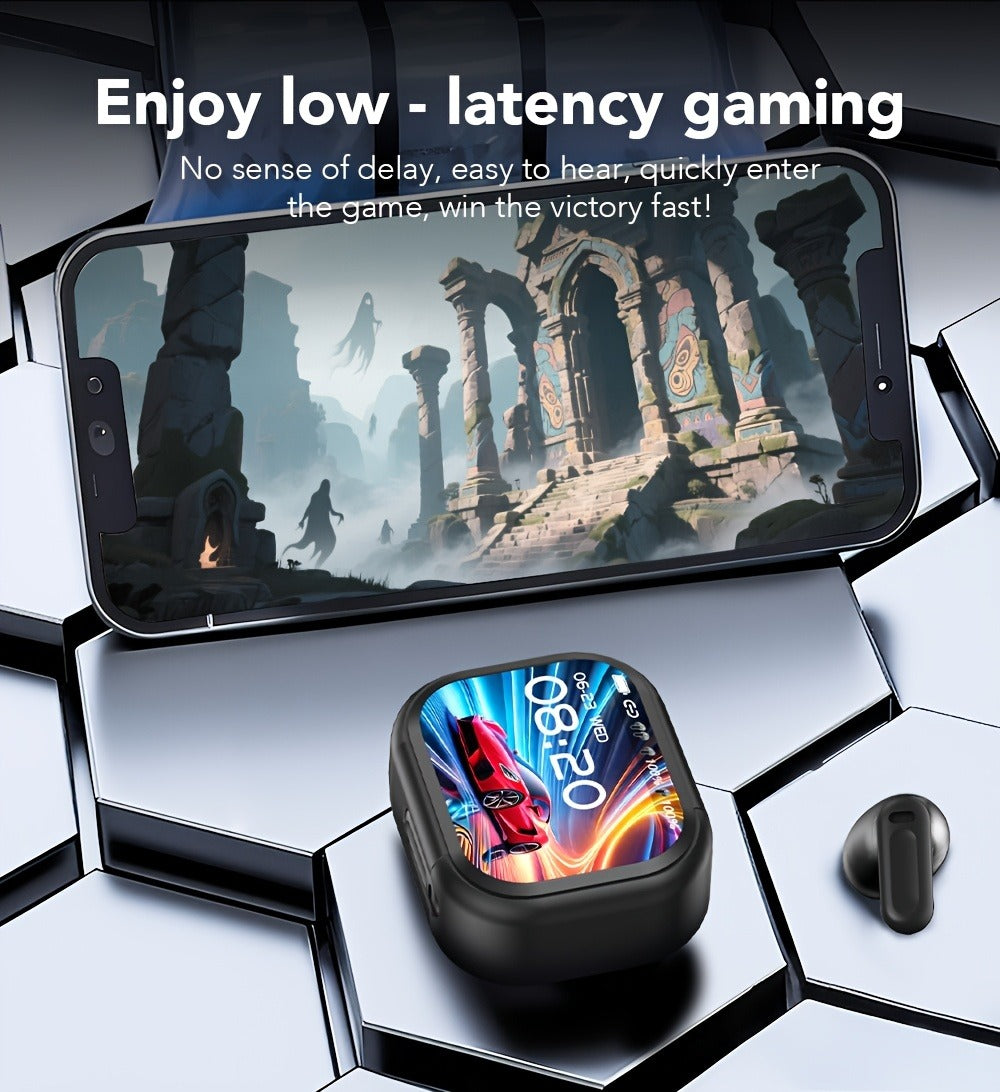 131 Language AI Translator Headset HTC NE20 Wireless 6.0 Smart LCD Touch Screen Gaming Mode Long Battery Life Compatible with PC Phone Tablet for Travel Business Gaming Everyday Use Lightweight
