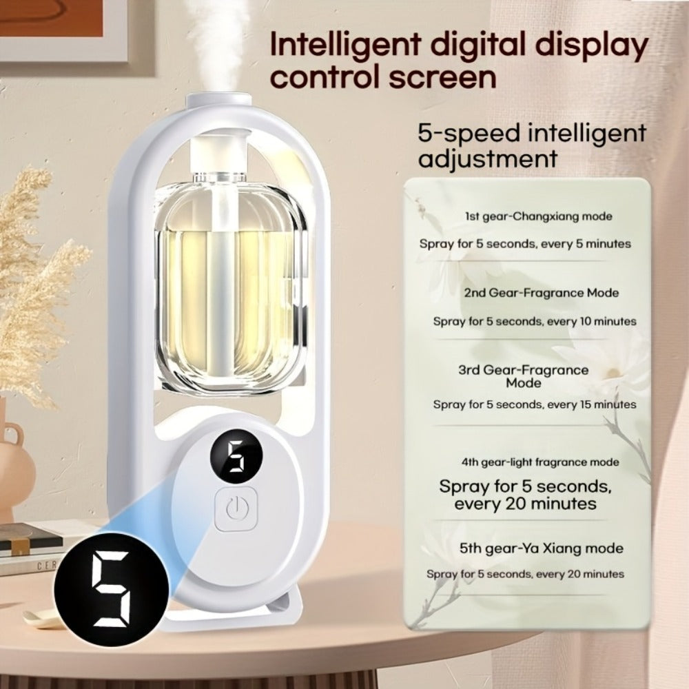 7-Color LED Aromatherapy Diffuser 150ml with USB Power, Ultrasonic Whisper-Quiet Mist, Timer Auto Shut-Off for Bedroom Office Yoga – Bundle with Hilton Gardenia Ocean Jasmine Shangri-La Oils