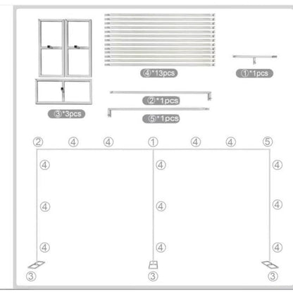 Backdrop Stand 10x20FT Wedding Arch Pipe Kit Square Metal Frame for Photography Party Baby Shower Birthday Stage Background Support Curtain Structure Freestanding Silver