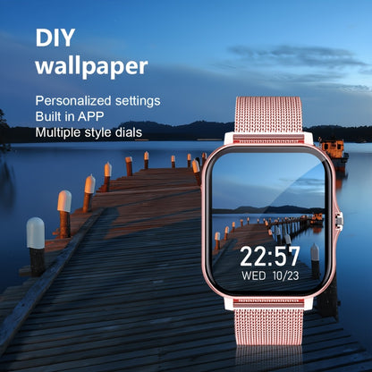 Calling Smartwatch for Men Women Heart Rate Monitor Sleep Tracker Multiple Sport Modes Music Control Weather IP67 Waterproof Magnetic Charging Android iPhone Compatible – Black Pink Silver Gold