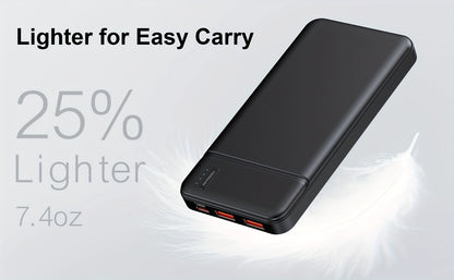 5V Heated Jacket Battery Pack 10000mAh PD 22.5W Quick Charge Portable Power Bank for Heated Vest Heated Gloves Heated Clothes Smartphone Tablet Outdoor Winter Camping Skiing Travel